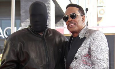 kanye-west-covers-his-entire-face-in-a-black-mask-at-charlie-wilson’s-walk-of-fame-ceremony