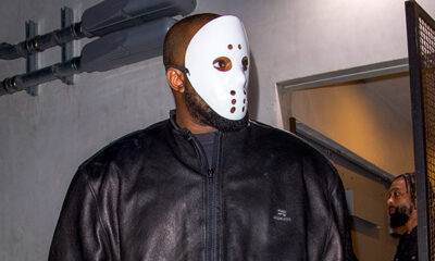 kanye-west-covers-his-face-with-a-hockey-mask-at-son-saint’s-basketball-game