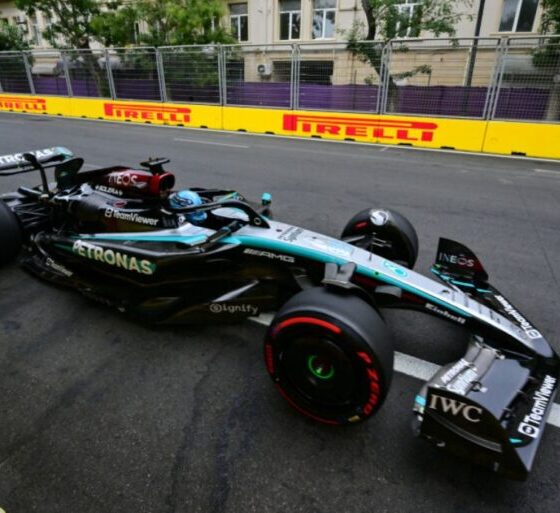 george-russell-mocks-charles-leclerc-in-fp3-in-baku