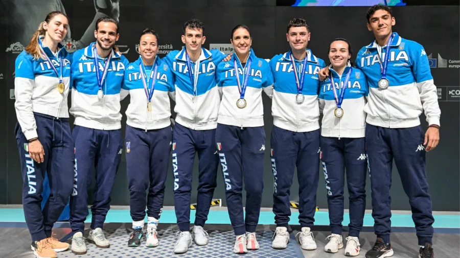 genoa-european-championships:-italy-gold-in-women’s-foil-and-silver-in-men’s-saber